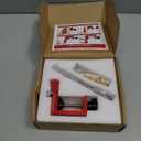 Pocket Hole Jig Kit, Adjustable Aluminum Pocket Hole System, Portable Screw Jig Set Guides Joint Carpentry Locator Woodworking Tools with Wooden Hole Plugs