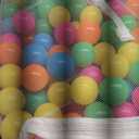 Amazon Basics BPA Free Ball Pit Balls with Storage Bag, Crush-Proof Plastic for Toddlers Kids 12+ Months Play, 6 Bright Colors, Pack of 1000
