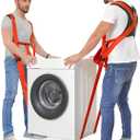 KEDSUM Moving Straps - Lifting Straps Moving for Furniture, 2-Person Lifting & Moving System, Hold Up to 800LBS for Appliances Mattresses Heavy Things, Safely and Easily Like a Pro(with Back Support)