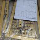 8.2FT Adjustable Backdrop Stand Kit - Square Wedding Arch & Balloon Arch for Photo Booth Background, Baby Shower, Birthday Party Decorations (Portable Frame) (Gold,8.2X 8FT)