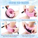 Wettarn 6 Pcs Foam Aquatic Cuffs for Adults Water Ankle Weights for Pool Exercise Swim Aquatic Ankle Cuffs EVA Arms Belt Adjustable Webbing for Swim Equipment, Quick Wear and Release, Blue Pink Green, 14.5 x 8 cm