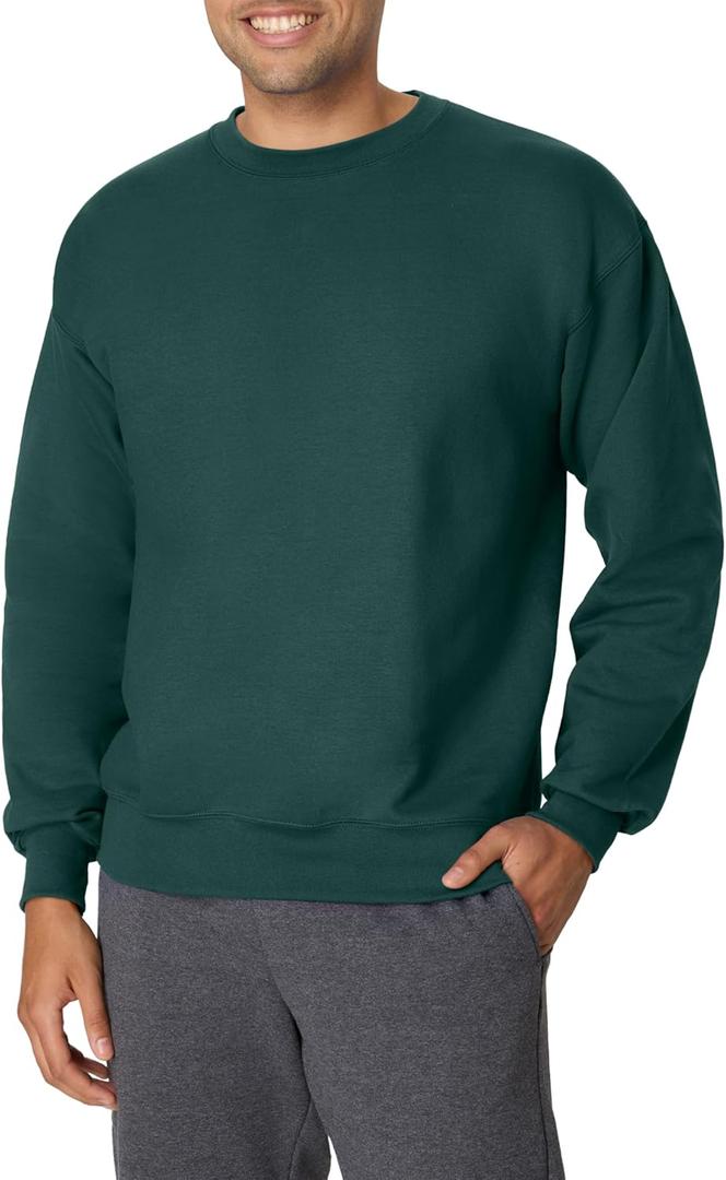 Hanes Men's Ultimate Sweatshirt, Heavyweight Fleece Sweatshirt, Crewneck Pullover for Men (X-Large)