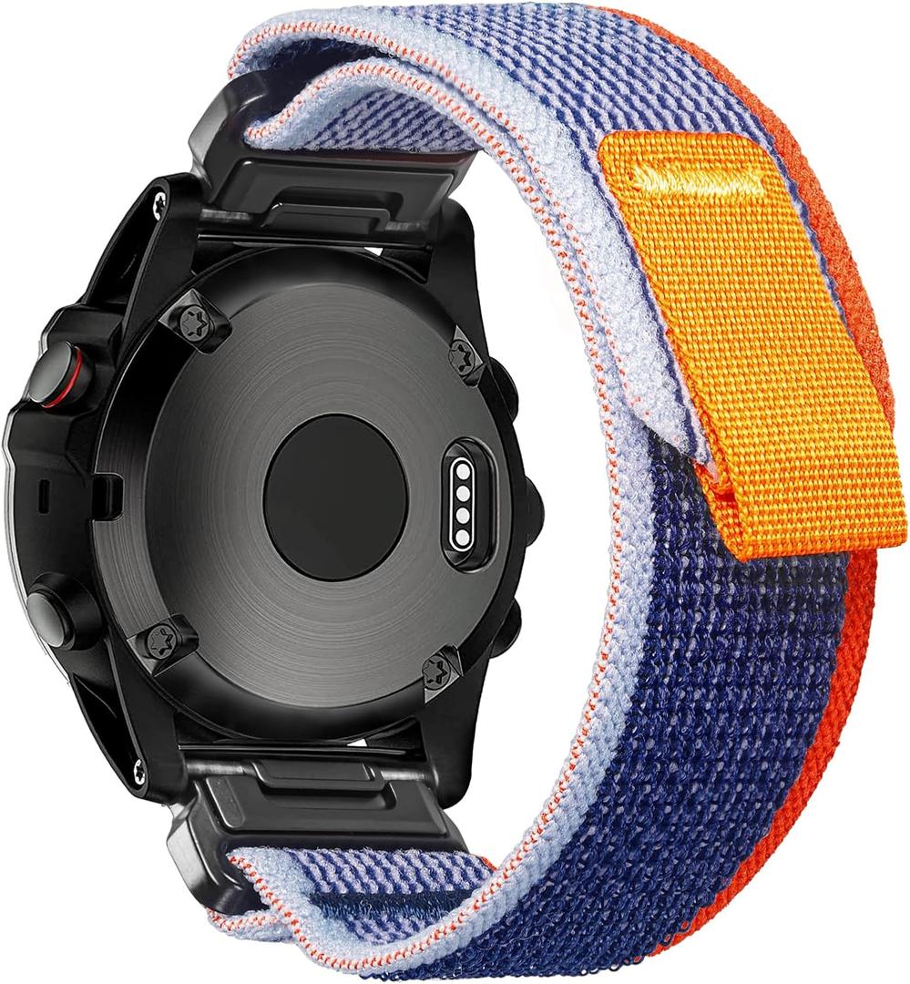 Compatible With Garmin, Trail Loop Nylon Sport Band For fnix/Forerunner/Approach/MARQ/quatix/D2 Series Tough Replacement Band For Men