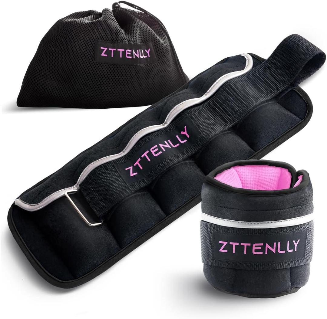 5/10/15/18/20lbs Pair Adjustable Ankle Weights with Carry Bag Sets for Women Men Kids To Running, Walking, Fitness Training, Yoga,