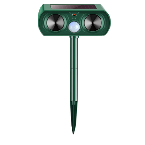 2025 1Pack Outdoor Solar Ultrasonic Animal Repeller Deer Repellent Devices Waterproof Wide Coverage Deterrent for Rabbit Raccoon Dog Cat Skunk Squirrel for Yard Garden