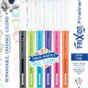 Pilot, FriXion Fineliner Erasable Marker Pens, Fine Point 0.7 mm, Pack of 6, Assorted Colors (Vivid)