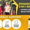 Vitamin K2 (mk7) with D3 Supplement for Best Absorption - 2-in-1 Support for Heart Health and Strong Bones | Vitamin D & K Complex | D3 5000 IU + K2 100 mcg | GMO & Gluten Free - 60 Count