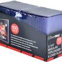 Ultra PRO 3" x 4" Clear Regular TopLoaders For Cards With Card Sleeves Bundle Standard Size 100ct Trading Baseball Toploader Card Sleeve Protectors