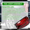 Lochnchn LED Tail Light Assembly Compatible with 2019-2024 GMC Sierra 1500/2500HD/3500HD,Right Passenger Side Taillights Rear Lamp with Signature Brake Light Replace# 84565922 GM2801310