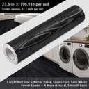 Self Adhesive Vinyl Flooring Roll, 23.6 in x 196.9 in Peel and Stick Vinyl Sheet Flooring, 32.3 Sq Ft Floor Covering for Kitchen, Bathroom, Laundry Room and Entryway (Black Wood Grain)