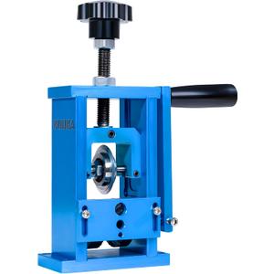 Drill Powered Wire Stripper Machine for Scrap Copper Recycling,Stripping Copper Wire From 15AWG to 200MCM,Wire Stripper Tool For 0.06"-3/4" Leftover Cable with Hand Crank