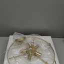 Modern Gold Chandeliers,20 Crystal Glass Pendant Ceiling Light Fixtures 7-Light Round Chandelier Luxury 2 Tiers Hanging Chandelier for Dining Room Foyer Living Room Bedroom