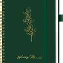 Undated Weekly Planner, Weekly To Do List Notebook with Goal & Habit Tracker Organizer, A5 Weekly Planner Notebook with Spiral Binding, 6.1" x 8.2" - Dark Green