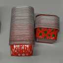 Christmas Aluminum Cups Foil Cupcake Container  Xmas Square Foil Pan Holder Mini Disposable Ramekins Cake for Xmas Party(Christmas Tree)