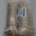 32 feet 8mm(1/3inch) Diameter Soft Silk Rope Solid Braided Twisted Ropes -10m Durable and Strong All Purpose Twine Cord Rope String Thread Shiny Cord - 2 Pack (White)