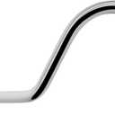 HarJue S Shaped Shower Arm, High Rise Shower Head Extension Pipe Standard 1/2" Connection with Flange, Awesome Shower Experience-Stainless Steel Bathroom Accessory(16 Inch J-S Shape, Chrome Finish)