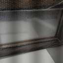 YOSHOOT Rustic Wooden Framed Wall Mirror, 26"x18", Natural Wood and Iron Bathroom Vanity Mirror for Farmhouse Decor, Vertical or Horizontal Hanging (Brown)