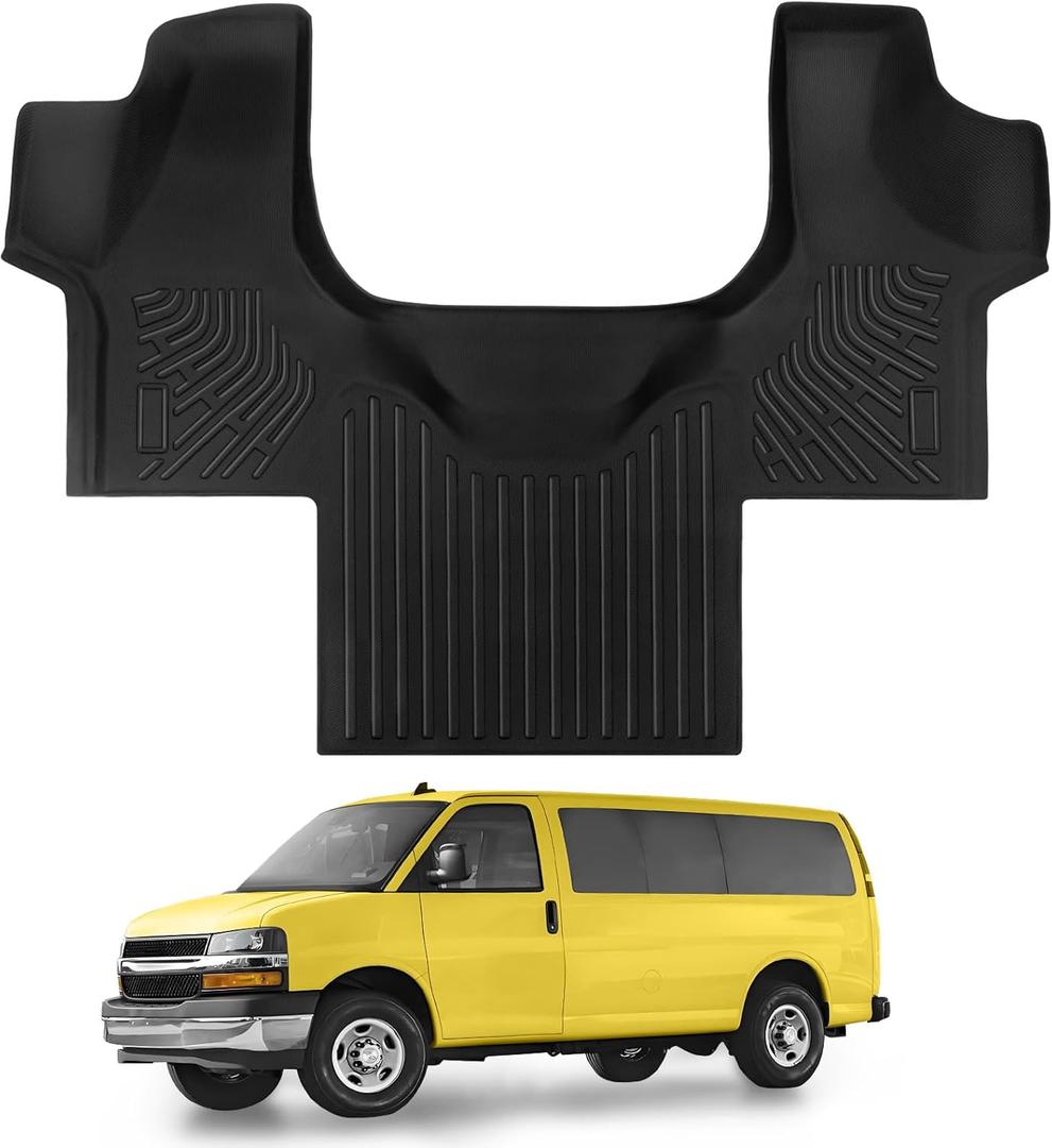 Floor Mats for Chevy Express & for GMC Savana 1500 2500 3500 2015-2023 All Weather Floor Mats for Chevy Express & for GMC Savana Accessories 1500 2500 3500 Accessories 2025-2015