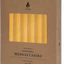 16PCS 9" Hand-Rolled Beeswax Taper Candles Raw, 100% Pure Natural Beeswax Candles for Home Decor, Yoga & Meditation (Unscented)