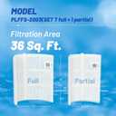 POOLPURE FS-2003 DE Grid Pool Filter Replace FNS Plus 36, 59001800, Jandy dev36, Hayward DE3620, DEX3600DA, DE3600, PFS1836, FC-9530, PG-1903, FG-1003, 36 Sq Ft DE Grid, 18" High, 7 Full+1 Partial
