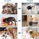HEELE Dog Muzzle,Soft Nylon Muzzle Anti Biting Barking Chewing,Air Mesh Breathable Drinkable Adjustable Loop Pets Muzzle for Small Medium Large Dogs  (Black, L)