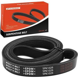 A-Premium Engine Serpentine Drive Belt Compatible with Chevrolet Equinox 2010-2017, HHR 2007, Cobalt 2007 2010, Orlando & GMC Terrain & Buick LaCrosse, Verano, Regal & Pontiac G5, 40.47 Inches