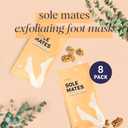 SpaLife Beauty Sole Mates Exfoliating Foot Masks For Callus Removal with Macadamia Oil, Walnut Shell, and Eucalyptus Oil  8 Pack