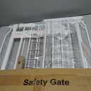 ALLAIBB Extra Wide Baby Gate Pressure Mount with Auto-Close, White Metal Safety Gate for Stairs & Doorways - Child Proof, Pet Barrier for Hallways, Kitchen, Living Room for 57.48-62.02 inch