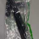 Curtain Rods for windows 32-62 inch, 5/8 inch Decorative Matte Black Splicing Heavy Duty Metal Curtain Rod set with Brackets