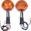 AHL Turn Signal Indicator Light Compatible with:Yamaha V Star 650 1998-2004/Virago 1000 1984-1985/Virago 1100 1986 1987 1988-1999/Virago 250 1995 1996 1997 1998 1999 2000 2001 2002 2003 2004 2005 2006