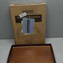 Comfify Bamboo Serving Tray - Stylish Ottoman Tray for Entertainment & Decor - Versatile and Elegant Design - Perfect for Serving, Organizing, and Decorating - Brown Color