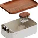 Cubbi - Airtight Box with Tray - Silicone Seals - 100% Air-Tight Storage Box with Accessories  White