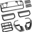 Full Set Interior Molding Covers Accent Trims Custom Fit for Tacoma 2025 2024 - Carbon Black- Peel and Stick Install - for Tacoma 2025 2024 Accessories