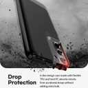 GOOSPERY Magnetic Door Bumper Compatible with Galaxy S22 Plus Case, Card Holder Wallet Easy Magnet Auto Closing Protective Dual Layer Sturdy Phone Back Cover - Black