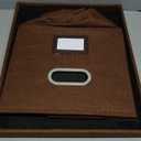 Portable File Organizer Box with Lid, Office Document Storage with Multi-Label Slots, Fits Letter/Legal Size Files, Lightweight and Stackable (Brown, Hanging Files)