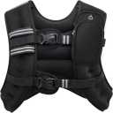 ZELUS Weighted Vest, 20lbs Weight Vest with Reflective Stripe for Workout, Strength Training, Running, Fitness, Muscle Building, Weight Loss, Weightlifting