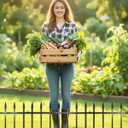 ARIFARO Metal Garden Fence 18" H x 22" W (5 Pack, Length 9.16 ft), No Digging Decorative Border Fence Panels, Rustproof Black Garden Edging Fence for Flower Bed, Yard, Patio, Small Animal Barrier