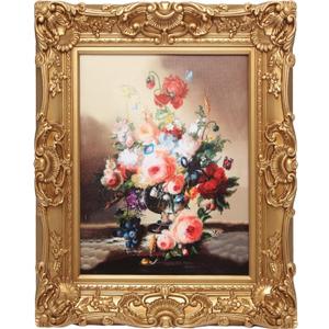 Antique Bronze Gold 11x14 Picture Frames with Oil Painting - Vintage Wall Decor for Gallery Collage, Shatterproof Tempered Glass & Ready to Hang