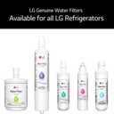 LG LT1000P3 6-Month / 200 Gallon Refrigerator Replacement Water Filter, 3 Count (Pack of 1), White