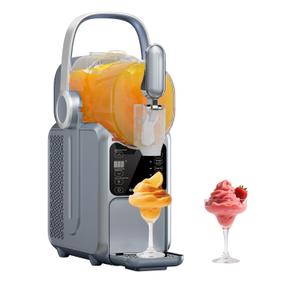 Slushie Machine, 101oz Large Capacity Slushy Machine for Home with Portable Handle, Real-time Temp Display, 5 Preset Modes for Slushie, Margaritas, Frappés, Milkshake, and Juice