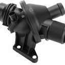 Engine Coolant Thermostat Housing Assembly - Compatible for BMW 228i 2.0L L4 - Gas 2014-2016 [Base], for BMW 228i xDrive 2.0L L4 - Gas 2015-2016 [Base] - Replace Part 11538648791 11538635689