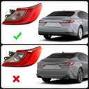 Huray Outer Taillight for Toyota Camry 2025 2026 LE SE 381550-AQ010 Rear Lamp Replacement (Outer Right)