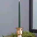 30-pieces Dipped Taper Dark Green Dinner Candle, 10 Inch