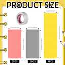 Breling 8 Pcs Pencil Back to School Column Wraps for Porch Decor 180 x 54" Pink Yellow Silver DIY Pillar Cover for First Day of School Party Supplies Classroom Outdoor Photo Booth Props with Tape