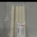 GenSwin Flameless Ivory Taper Candles Flickering with 10-Key Remote, Battery Operated Led Warm 3D Wick Light Window Candles Real Wax Pack of 4, Christmas Home Wedding Decor(0.78 X 9.64 Inch)