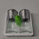 Home EC Original Stainless Steel Sea Salt and Pepper Grinder Set of 2 - Adjustable Ceramic - Glass Salt and Pepper Shakers - Kitchen Pepper Mill & Salt Mill W/Funnel & EBook