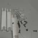 4 Tier Cupcake Stand for 50 Cupcakes, Clear Acrylic Cupcake Tower, Cupcake Holder for Parties, Weddings, Birthdays, Clear Dessert Display Ease of Assembly High Stability (Square)