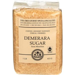 4 x INDIA TREE Demerara Sugar, 16 OZ