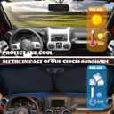 Horror Car Windshield Sunshades Giant Spider Breaking Through Windshield Front Window Sun Shade Blocks UV Rays Sun Visor Protector for Car Sedan Truck SUV Accessories 59" L x 31.5" W