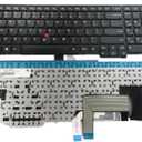 New Laptop Keyboard Replacement with (Frame and Pointer) Compatible with IBM Lenovo ThinkPad Edge E531 W540 W541 W550 W550S T540 T540P T550 Series Fit P/N 0C45254 04Y2465 no Backlit